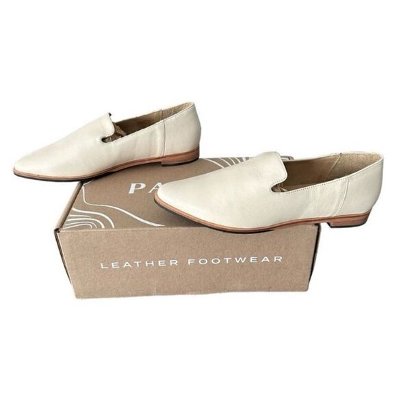 Portland Leather Patina Pointed Flat Bone Leather Loafers Slip-On Shoes Size 9.5 - Picture 2 of 10